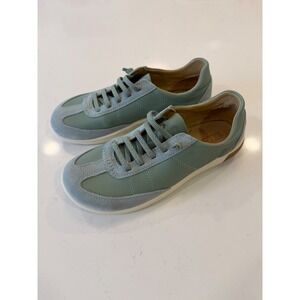 NEW Keen Women's KNX T-Toe Sneaker Sage Green Leather Suede Low Top Size 8.5